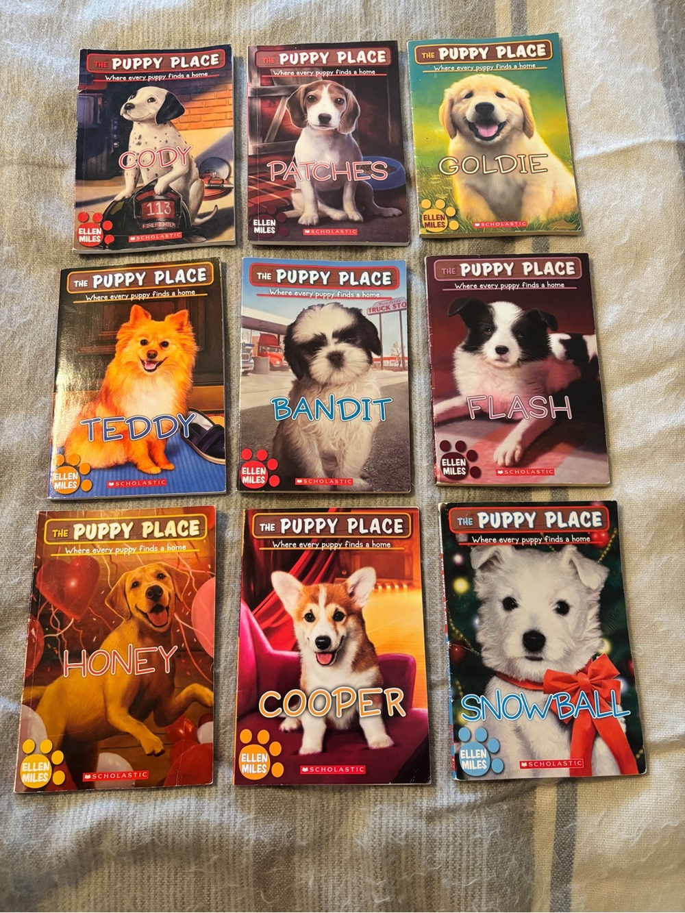 The Puppy Place Set of 9 Children's Chapter Books by Ellen Miles